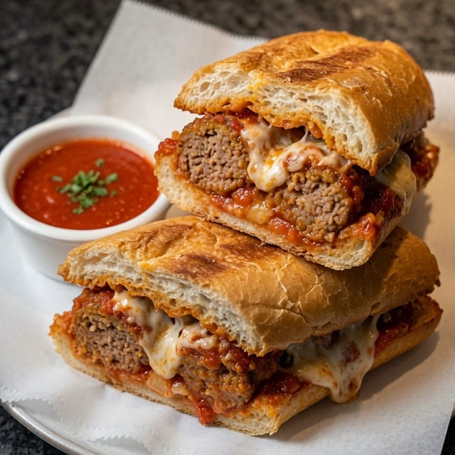 Meatball Oven Grinder.
