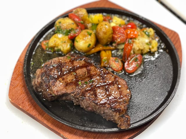 New York Strip Steak.